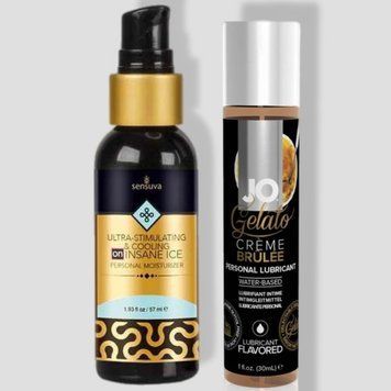 Sensuva Ultra-Stimulating ON Insane Ice (57 мл) + JO GELATO CremeBrulee (30 мл) LB279 фото