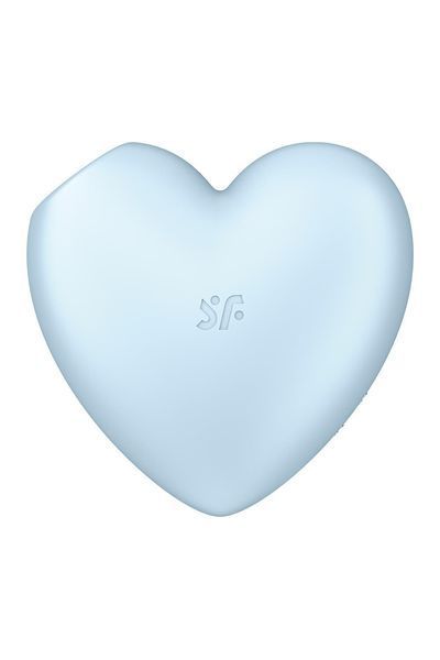 Вакуумный стимулятор-сердечко с вибрацией Satisfyer Cutie Heart Blue SO6287 фото