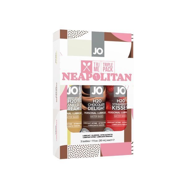 Набор System JO Tri-Me Triple Pack &mdash; Neapolitan (3&times;30 мл) три разных вкуса оральных смазок SO6775 фото