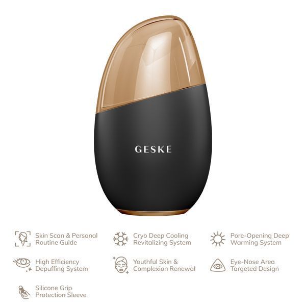 Массажер для лица GESKE Cool&Warm Eye and Face Massager 7в1 gray HB0287 фото