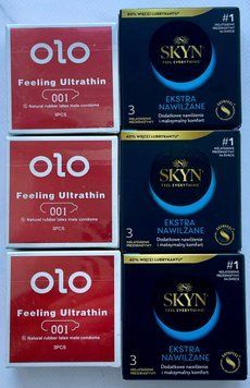 Набор 18 шт OLO возбуждающий 001 + Skyn ​​Extra Lube SOS3825 фото