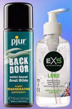 Набор лубрикантов pjur backdoor Regenerating 30 мл + EXS Aloe 250 мл (прозрачный) LB463 фото
