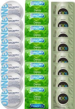 Набор 24 шт ONE Super Sensitive + Delay Infinity + EXS Snug Fit SOS7388 фото