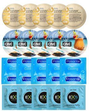 Набор 20 шт ONE 𝐕𝐀𝐍𝐈𝐒𝐇 𝐇𝐲𝐩𝐞𝐫𝐭𝐡𝐢𝐧 + ONE Island Punch + Pasante Cooling + EXS Air Thin SOS7238 фото