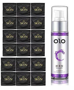 SKYN ORIGINAL 18 шт та Лубрикант "olo smooth" 60 мл SOS197 фото