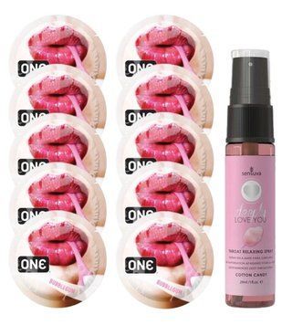 Комплект ONE Bubblegum 10 шт + Sensuva Deeply Love You Cotton Candy (29 мл) SOS13883 фото