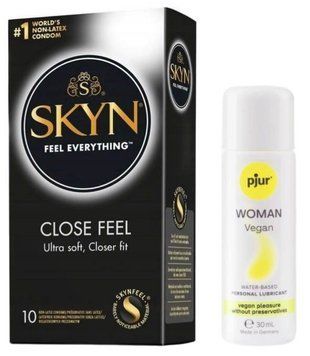 Комплект SKYN Close Feel 10 шт + Pjur Woman Vegan 30 мл SOS13191 фото