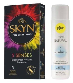 Комплект SKYN 5 Senses + Pjur MED Natural Glide 100 мл SOS13142 фото