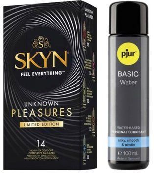 Набор Skyn ​​Unknown Pleasures 14 шт + pjur Basic Waterbased 100 мл SOS13391 фото