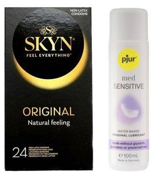 Комплект SKYN Original 24 шт + Pjur MED Sensitive Glide 100 мл  SOS13241 фото