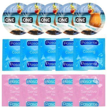 Набір 15 шт ONE Island Punch + Pasante Cooling + Pasante extra sensitive SOS7139 фото