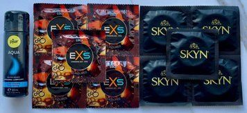 Набір EXS Crazy Cola 5 шт + SKYN Original 5 шт + Лубрикант pjur Aqua 30 мл SOS3533 фото