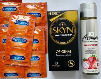 Комплект 20 шт SKYN ORIGINAL - Pasante Warming + System JO Aromatix  Strawberry 120 мл SOS1673 фото