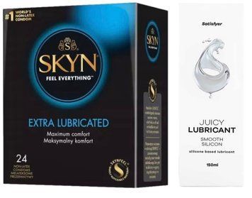 Комплект Лубрикант Satisfyer Juicy Lubricant Smooth Silicon 150 мл + SKYN Extra Lube 24 шт SOS12689 фото