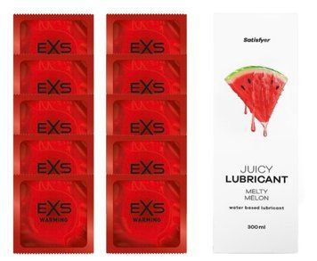 Комплект: EXS Warming 10шт. + Лубрикант Satisfyer Melty Melon 300 мл SOS11397 фото