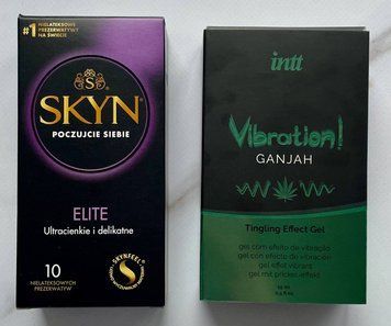 Набор SKYN Elite 10 шт+Жидкий вибратор Intt Vibration Ganjah (15 мл) SOS2714 фото