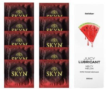 Комплект SKYN Intense Feel 10 шт. + Лубрикант Satisfyer Juicy Lubricant Melty Melon 300 мл SOS12589 фото