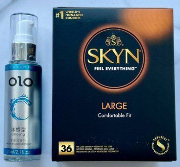 Набір SKYN Large 36 шт - Лубрикант охолоджуючий OLO 60 мл SOS3283 фото