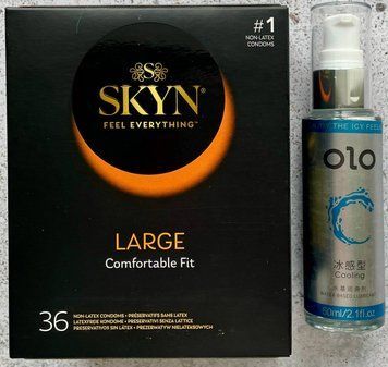 Комплект SKYN Large, 36 шт + Подарок Лубрикант охлаждающий на водной основе OLO 60 мл SOS1129 фото