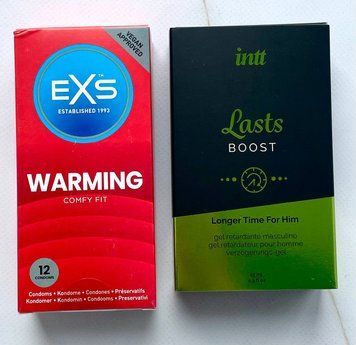 Набор EXS Warming 12 шт. - Пролонгатор для мужчин Intt Lasts (15 мл) SOS3633 фото