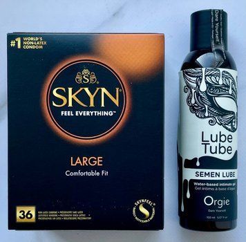 Набор SKYN Large 36 шт. - Лубрикант SEMEN LUBE intimate gel, 150 мл Orgie SOS3333 фото