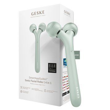 Электронный ультразвуковой ролик для лица GESKE Sonic Facial Roller 4в1 green HB0184 фото
