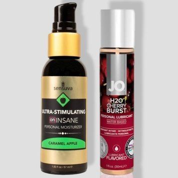 Sensuva Ultra-Stimulating On Insane Caramel Apple (57 мл) + JO Cherry Burst (30 мл) LB225 фото