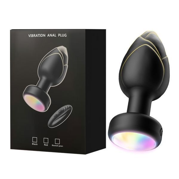 Анальна вібропробка Sexbay Lotus з LED-підсвіткою (RED) з пультом XW4003 фото