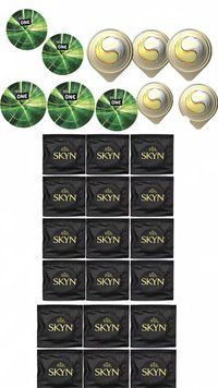 Набір з 28 шт : One Glowing 5 шт , Skyn Original 18 шт , OLO Ice Durable Fire 5 шт SOS271 фото