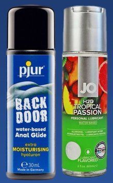 Набор лубрикантов pjur backdoor Comfort water glide 30 мл + System JO Tropical Passion (60 мл) LB388 фото