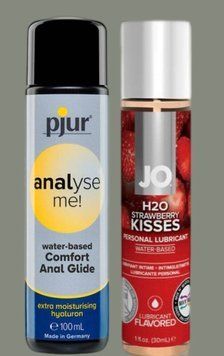 Набор лубрикантов pjur analyse me! Comfort water glide 100 мл + System JO Strawberry Kiss (30 мл) LB1001 фото