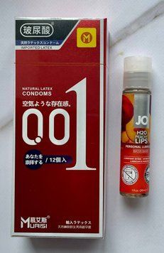 Набор Muaisi 001 RED 12 шт. - Лубрикант System JO H2O - Peachy Lips (30 мл) SOS2788 фото
