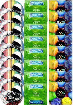 Набор 24 шт ONE Extreme Ribs + Delay Infinity + EXS BUBBLEGUM SOS7412 фото