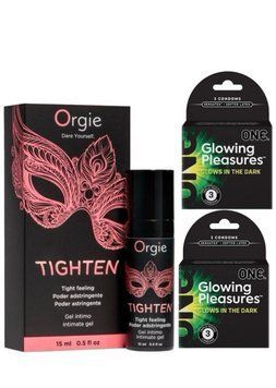 Гель для сужения Orgie &ndash; Tighten (15 мл)+ One Glowing Pleasures Triple Set 6 шт SOS6713 фото