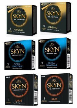 Набір Skyn 18 шт : Extra Lube - 3x2 шт , Original - 3х2 шт , Large - 3x2 SK117 фото