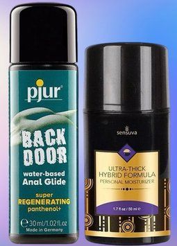 Набор лубрикантов pjur backdoor Regenerating 30 мл + Sensuva UltraThick Hybrid Formula (50 мл) LB487 фото