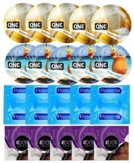 Набір 20 шт ONE Banana Split + ONE Island Punch + Pasante Cooling + EXS Chocolate SOS7212 фото