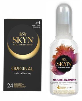 Набір SKYN Original 24 шт та Лубрикант Skyn Natural Harmony (80 мл) SOS314 фото