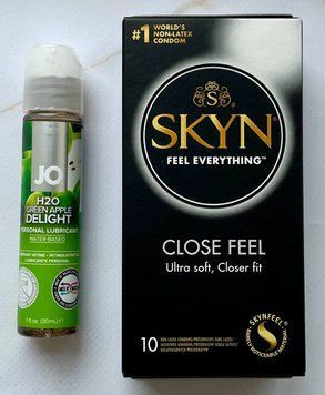 Комплект Close Feel 10 шт - Лубрикант System JO H2O &mdash; Green Apple (30 мл) SOS2835 фото