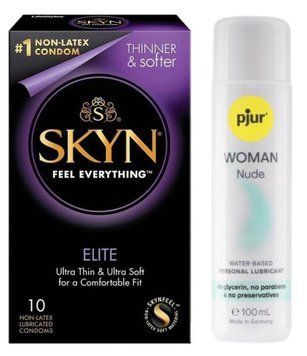 Комплект SKYN Elite 10 шт + Pjur Woman Nude 100 мл SOS13165 фото