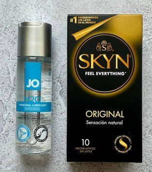 Набір Skyn Original 10 шт + Лубрикант System JO H2O ORIGINAL (60 мл)  SOS2688 фото