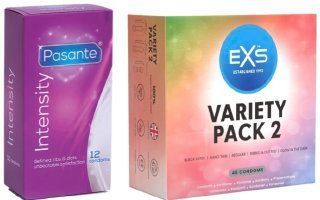 Набор с Pasante Intensity (Ribs & Dots), 12 шт + EXS Variety pack 2, 48 штук SOS8125 фото