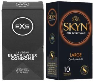 Набір з SKYN Large (10 шт) + EXS Black Latex 12 шт SOS8040 фото
