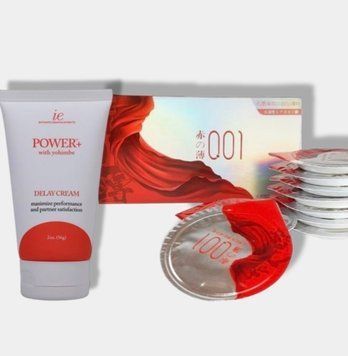 OLO Red Silver 10 шт + Пролонгатор Doc Johnson Power Delay Cream 56 г SOS5973 фото