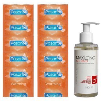 Комплект Pasante Warming 10 шт + Lovely Lovers MAXILONG Gel (150 мл) SOS14383 фото