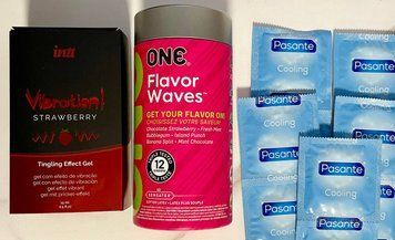 Комплект 22 шт ONE Flavor Waves - Pasante Cooling + Рідкий вібратор Intt Vibration Strawberry (15 мл) SOS1547 фото