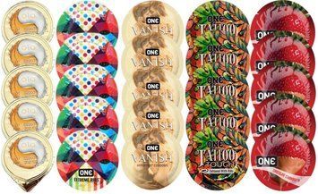 Набор из OLO Ice Durable + ONERibs + ONE Vanish + ONETattoo + ONE Chocolate Strawberry SOS8680 фото