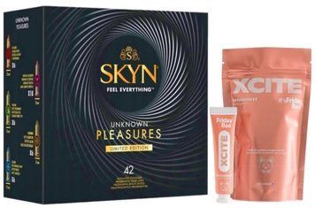 Набір з SKYN Pleasures (42 шт) + Гель для сексу для пар XCITE, 15 мл Friday Bae SOS10059 фото