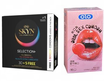 Набір Skyn 35 Selection + OLO Oral condom 10 штук  SOS6 фото