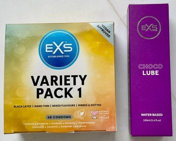 Набор EXS Mixed Variety Pack 1, 48 шт. - Лубрикант EXS Choco Lube Water Based. SOS3207 фото